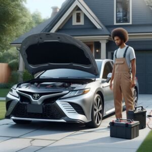 خدمة تبديل بطارية السيارة