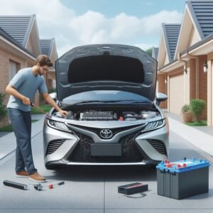 تبديل بطارية السيارة