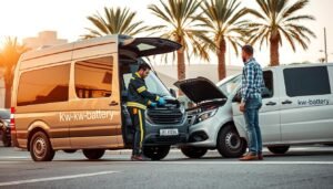 بطارية السيارة خدمة متنقلة