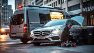 تبديل بطارية مرسيدس خدمة متنقلة