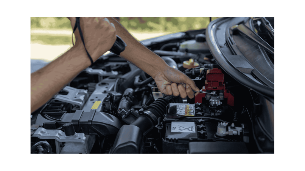 A meticulously crafted Mercedes-Benz car battery resting on a sleek, textured surface. Subtle ambient lighting casts warm tones, accentuating the battery's sturdy, precision-engineered design. The battery's steel casing gleams with a subtle luster, hinting at its durability and reliability. In the background, a softly blurred automotive workshop scene suggests the battery's role in powering the renowned Mercedes-Benz vehicles. kw-battery بطارية سيارة بي ام دبليو مصنوعة بعناية فائقة، موضوعة على سطح أملس ذي ملمس مميز. تُضفي الإضاءة المحيطة الخافتة ألوانًا دافئة، مُبرزةً تصميم البطارية المتين والدقيق. يلمع غلاف البطارية الفولاذي ببريقٍ رقيق، مُشيرًا إلى متانتها وموثوقيتها. في الخلفية، يُشير مشهد ورشة سيارات مُشوّش بشكل خفيف إلى دور البطارية في تشغيل سيارات بي ام دبليو الشهيرة. كيلوواط-بطارية